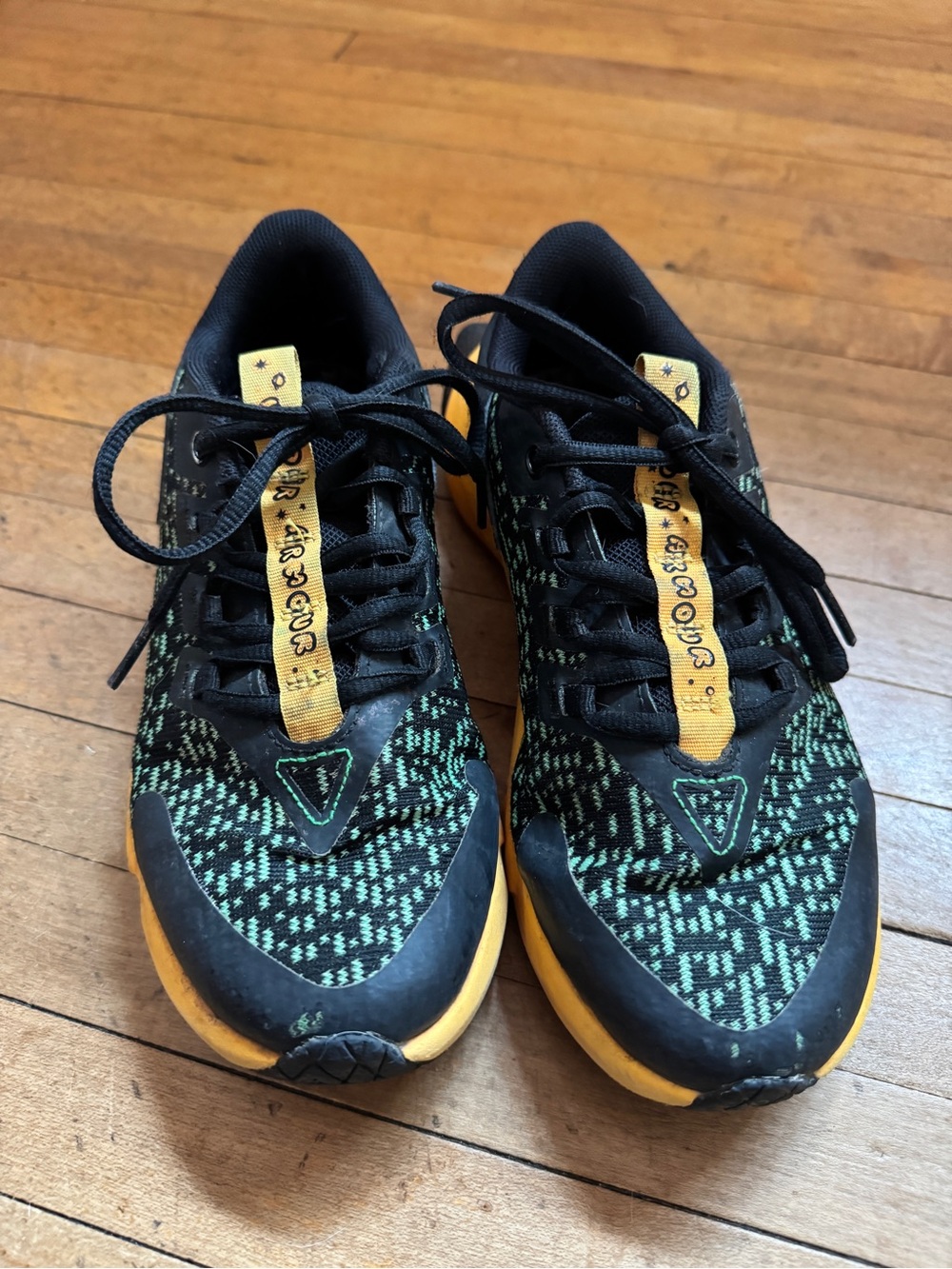 Under Armour Black Sneaker with Neon Green Accents